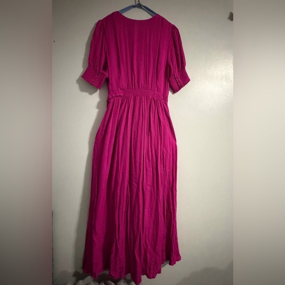 MAEVA Anthropologie Fuchsia Midi Dress - Picture 3 of 9